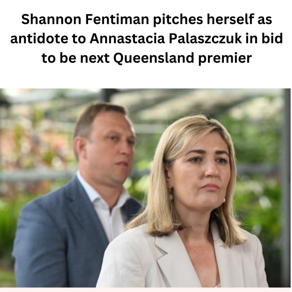 Shannon Fentiman pitches herself as antidote to Annastacia Palaszczuk in bid to be next Queensland premier